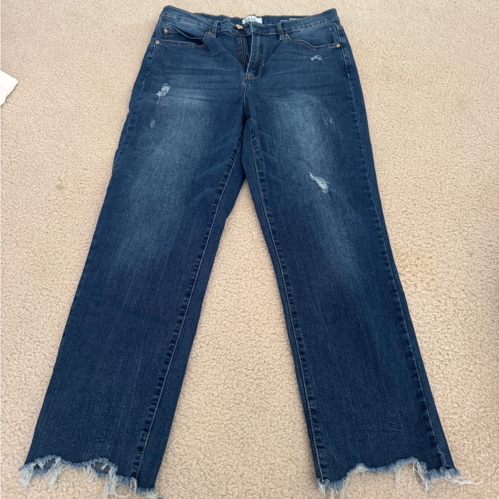 Nicole Miller Nomad super high rise straight sz 8